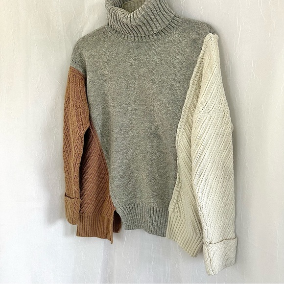 French Connection High Neck Sweater Blouse Small - Picture 2 of 14